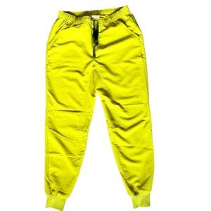 FIGS Technical Collection Tansen Jogger Scrub Pants Medium Chartreuse Lime T13